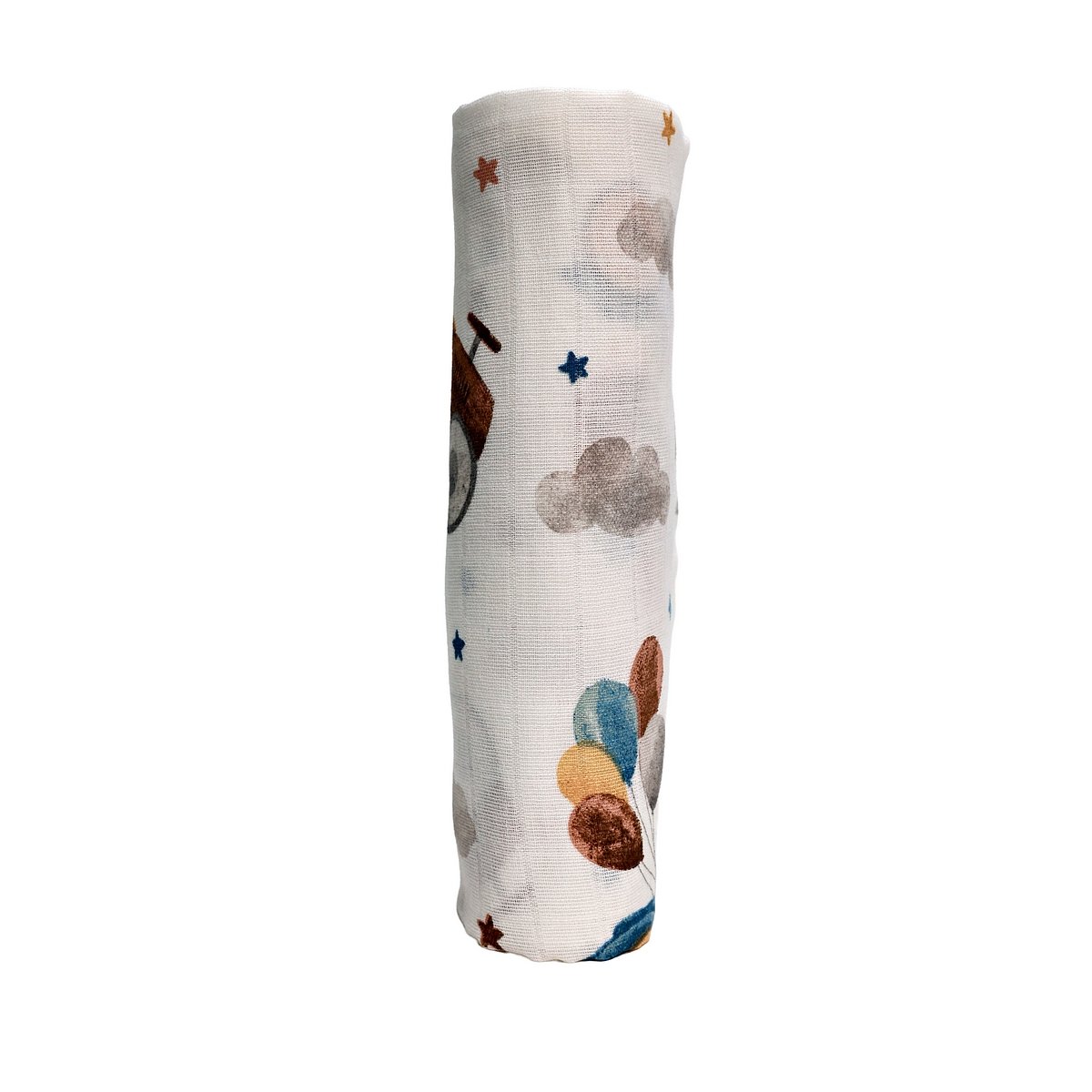 Minicik Uçan Arabalar Müslin Örtü Tekli 115x115