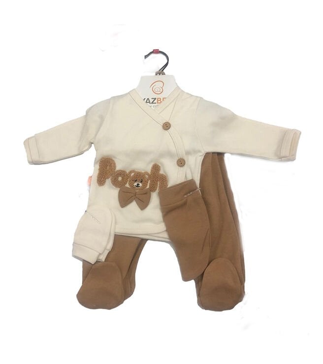 SÜZENELİ POOH NAKIŞLI FİYONKLU 5 Lİ ERKEK ZIBIN