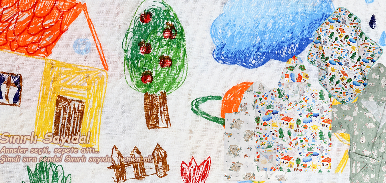 Minicik Dünya müslin panço – hızlı kuruyan, hassas ciltlere uygun banyo sonrası konfor