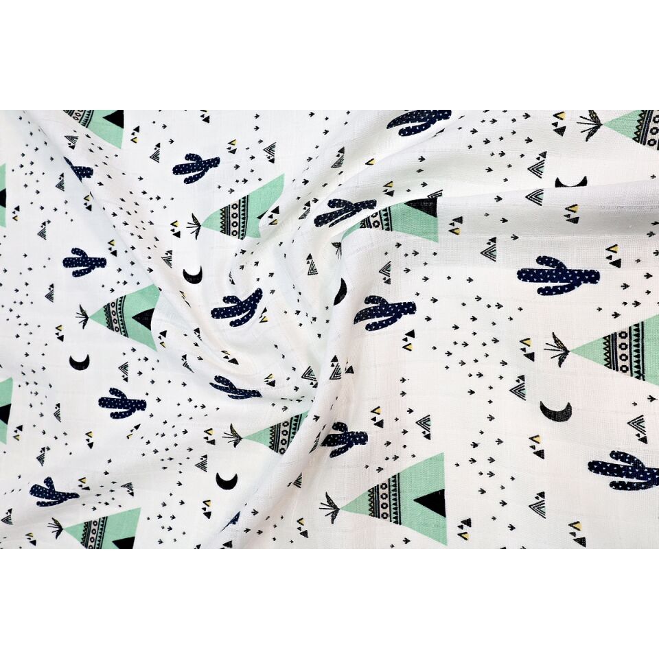 Müslin Örtü üçlü 70x70 M. K.Bahçesi-S. Dostları-K. Sevgisi