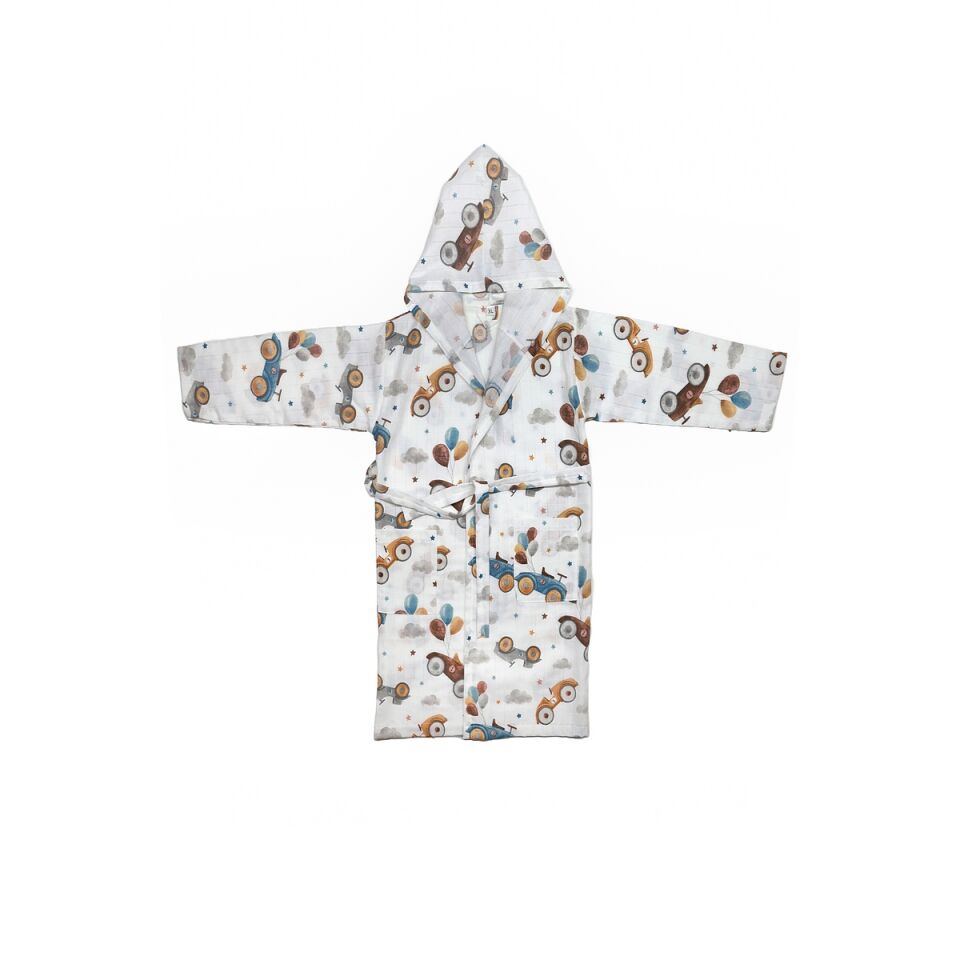 Minicik Uçan Arabalar Bornoz