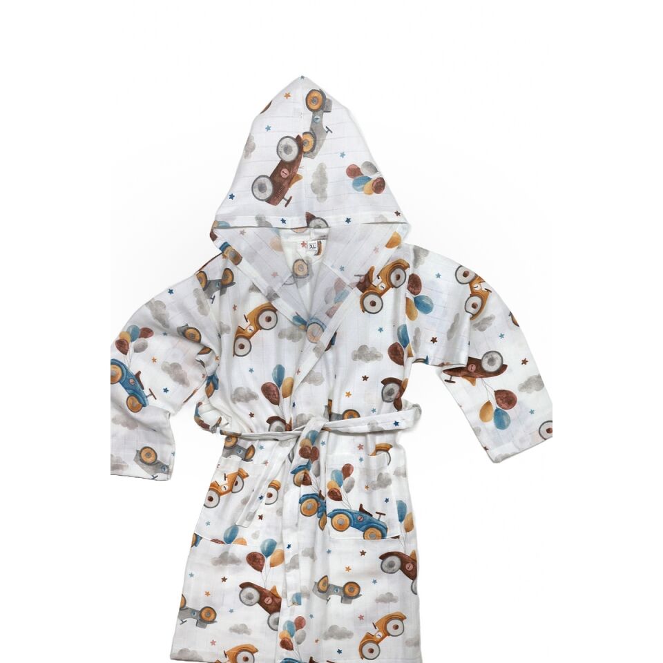 Minicik Uçan Arabalar Bornoz