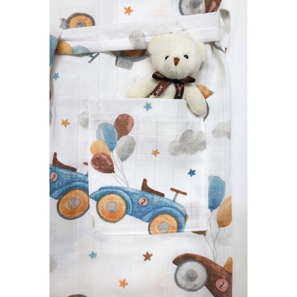 Minicik Uçan Arabalar Bornoz