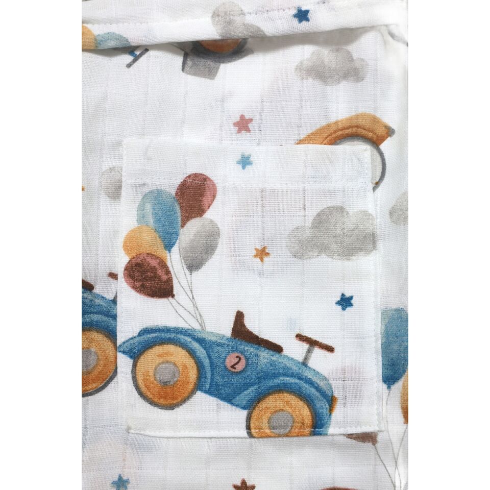 Minicik Uçan Arabalar Bornoz