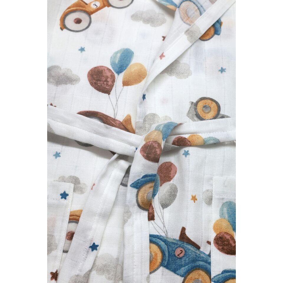 Minicik Uçan Arabalar Bornoz