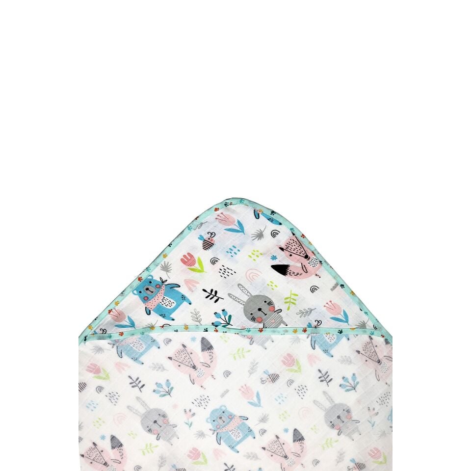 Müslin Kundak Havlu Minicik Bahçe Dostları