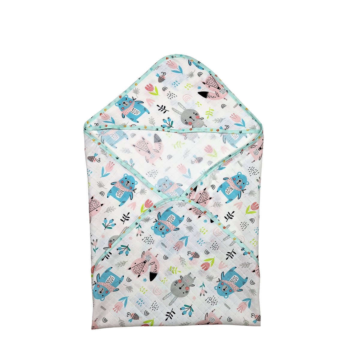 Müslin Kundak Havlu Minicik Bahçe Dostları