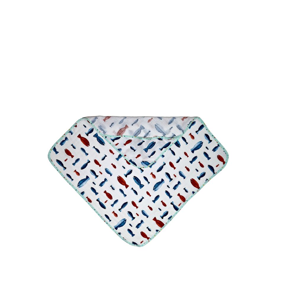 Müslin Kundak Havlu Minicik Balık Dünyası