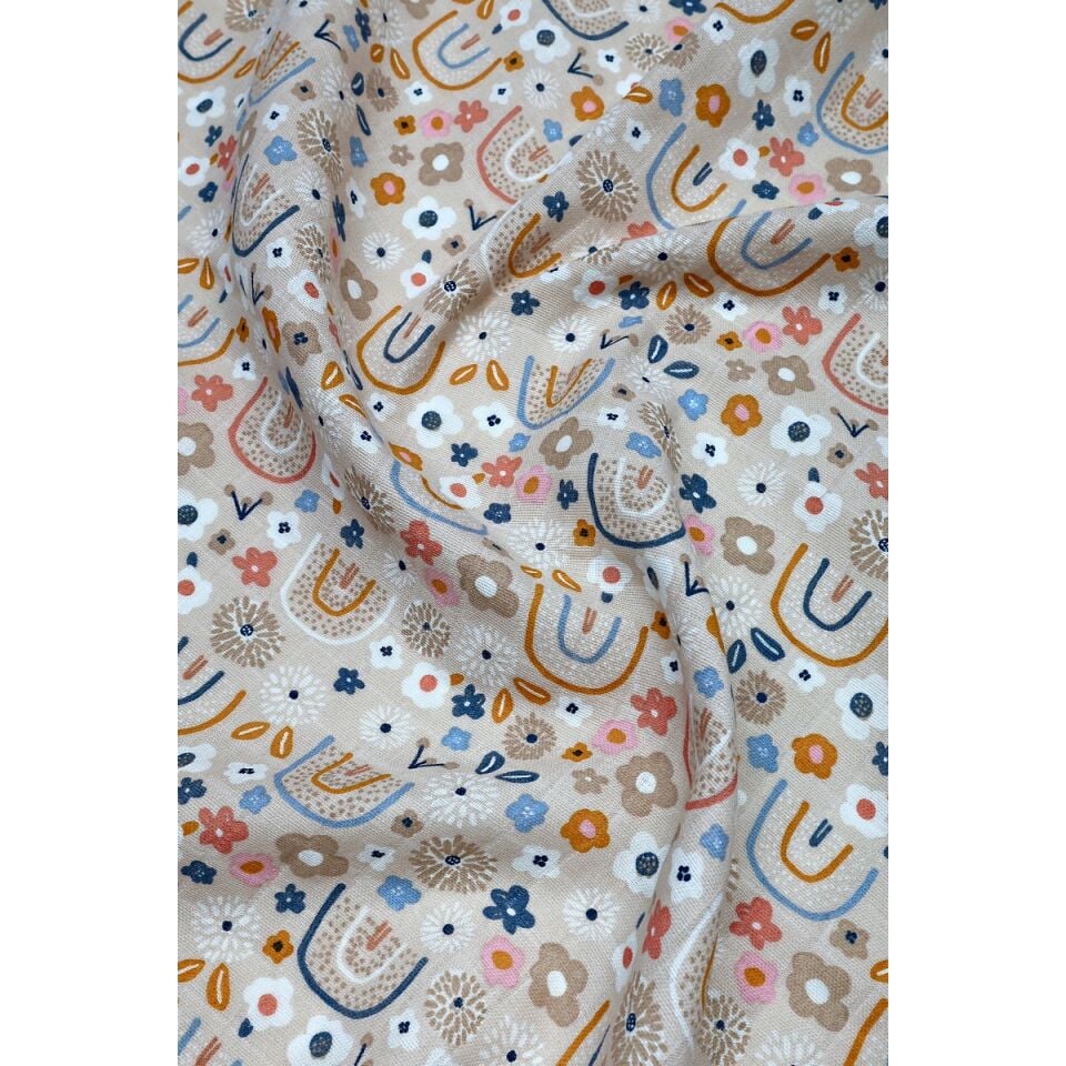 Müslin Kundak Havlu Minicik Çiçek Bahçesi