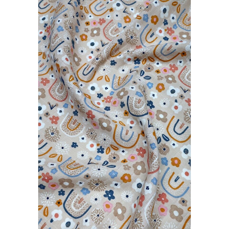 Müslin Kundak Havlu Minicik Çiçek Bahçesi