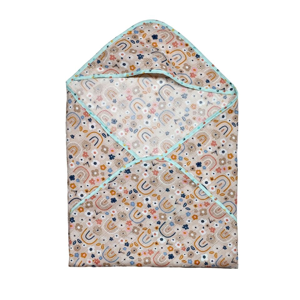 Müslin Kundak Havlu Minicik Çiçek Bahçesi