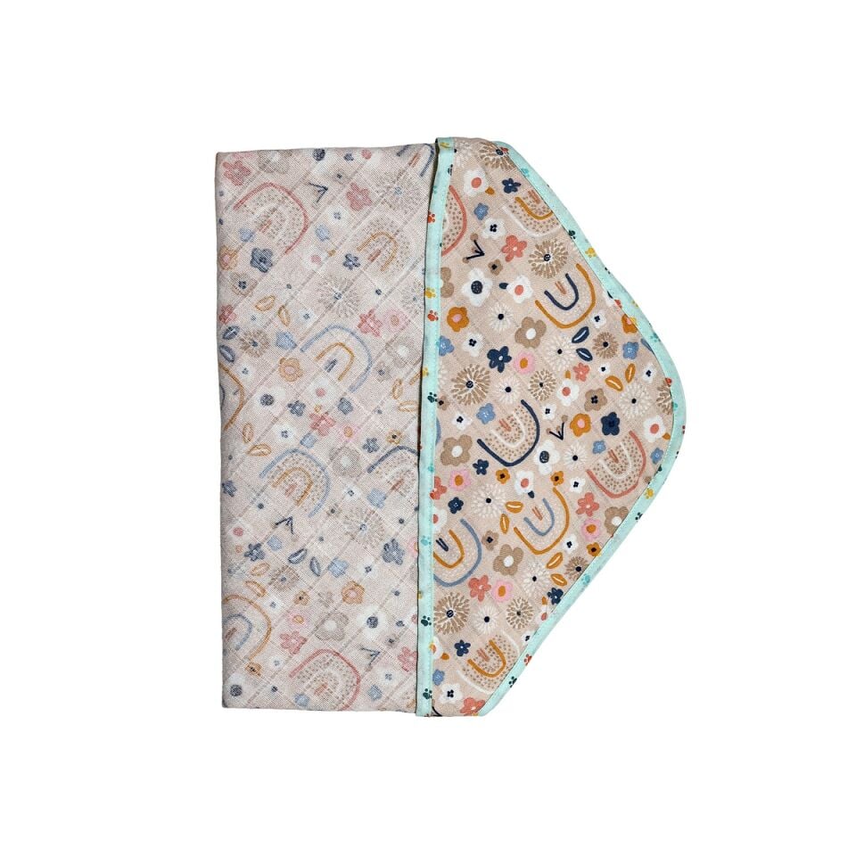 Müslin Kundak Havlu Minicik Çiçek Bahçesi