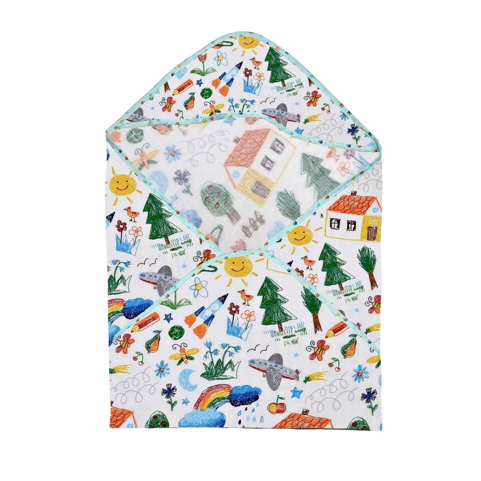 Müslin Kundak Havlu Minicik Çocuk Dünyası