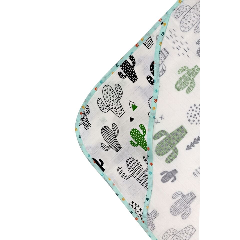 Müslin Kundak Havlu Minicik Kaktüs Bahçesi