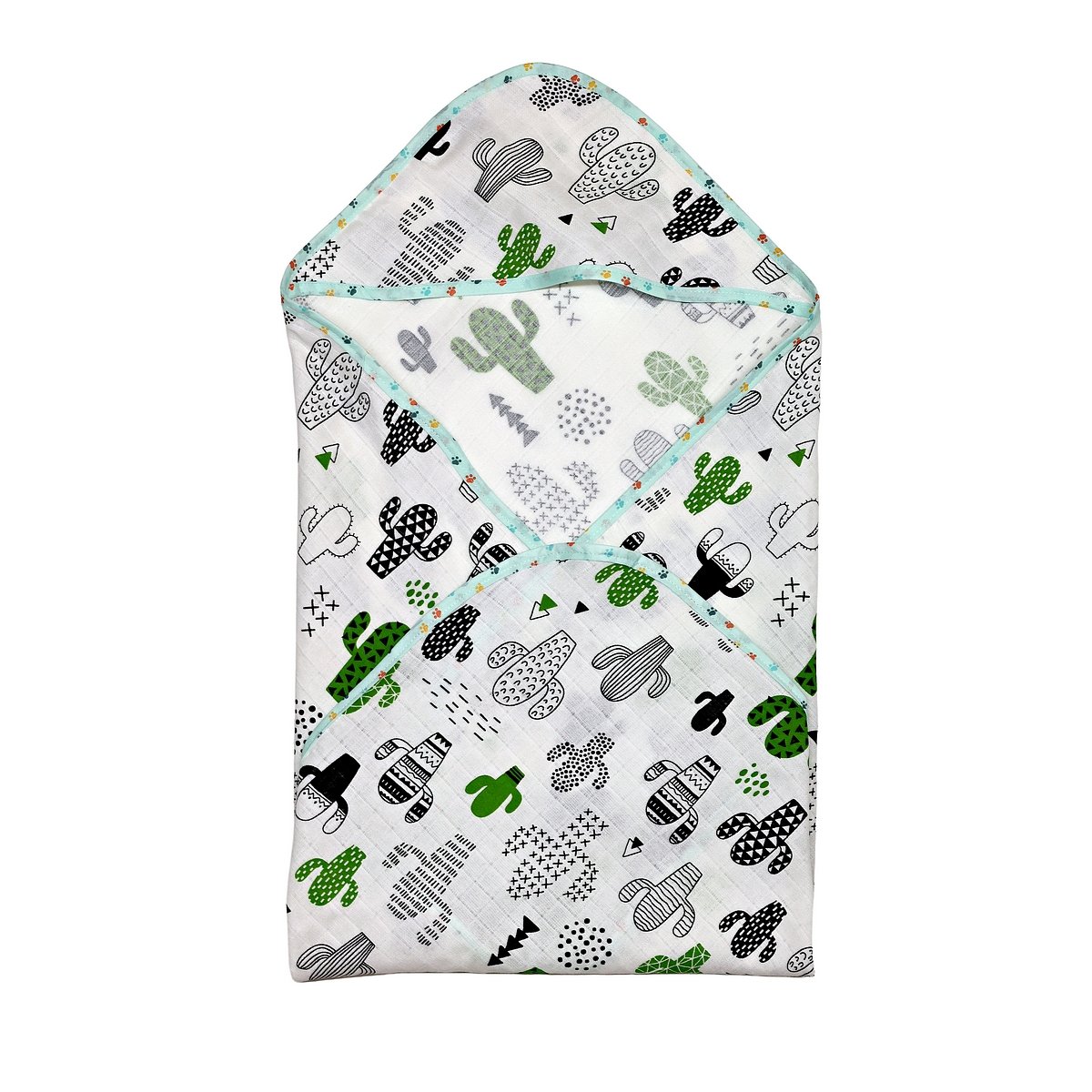 Müslin Kundak Havlu Minicik Kaktüs Bahçesi