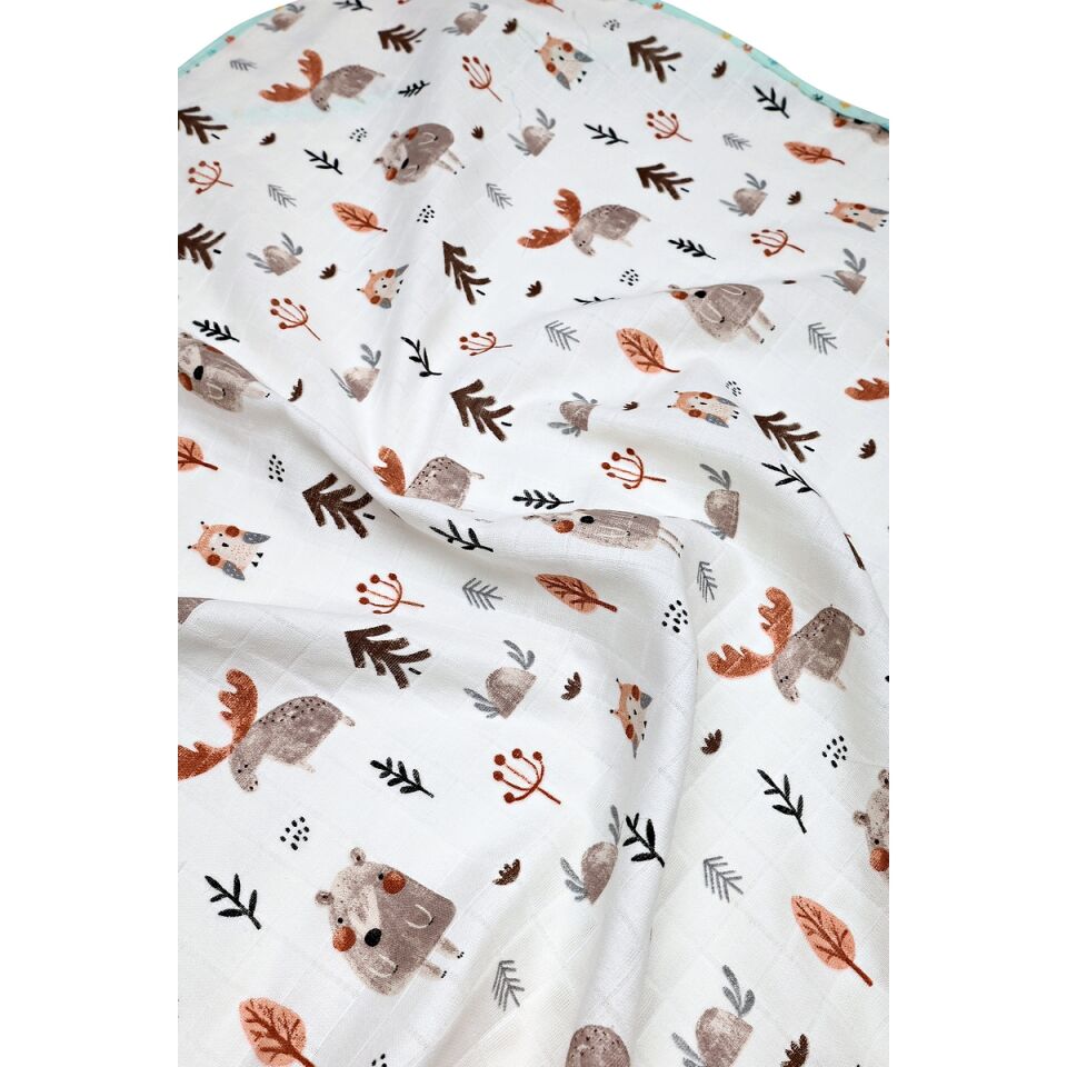 Müslin Kundak Havlu Minicik Orman Dostları