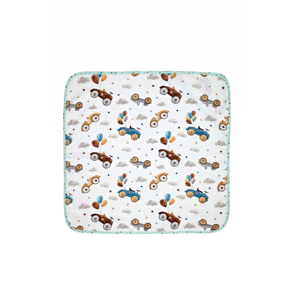 Müslin Kundak Havlu Minicik Uçan Arabalar