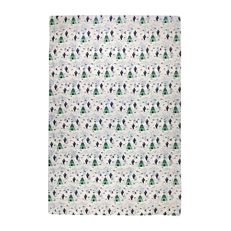 Çift Taraflı Müslin Battaniye 120x180 Minicik Kaktüs Bahçesi