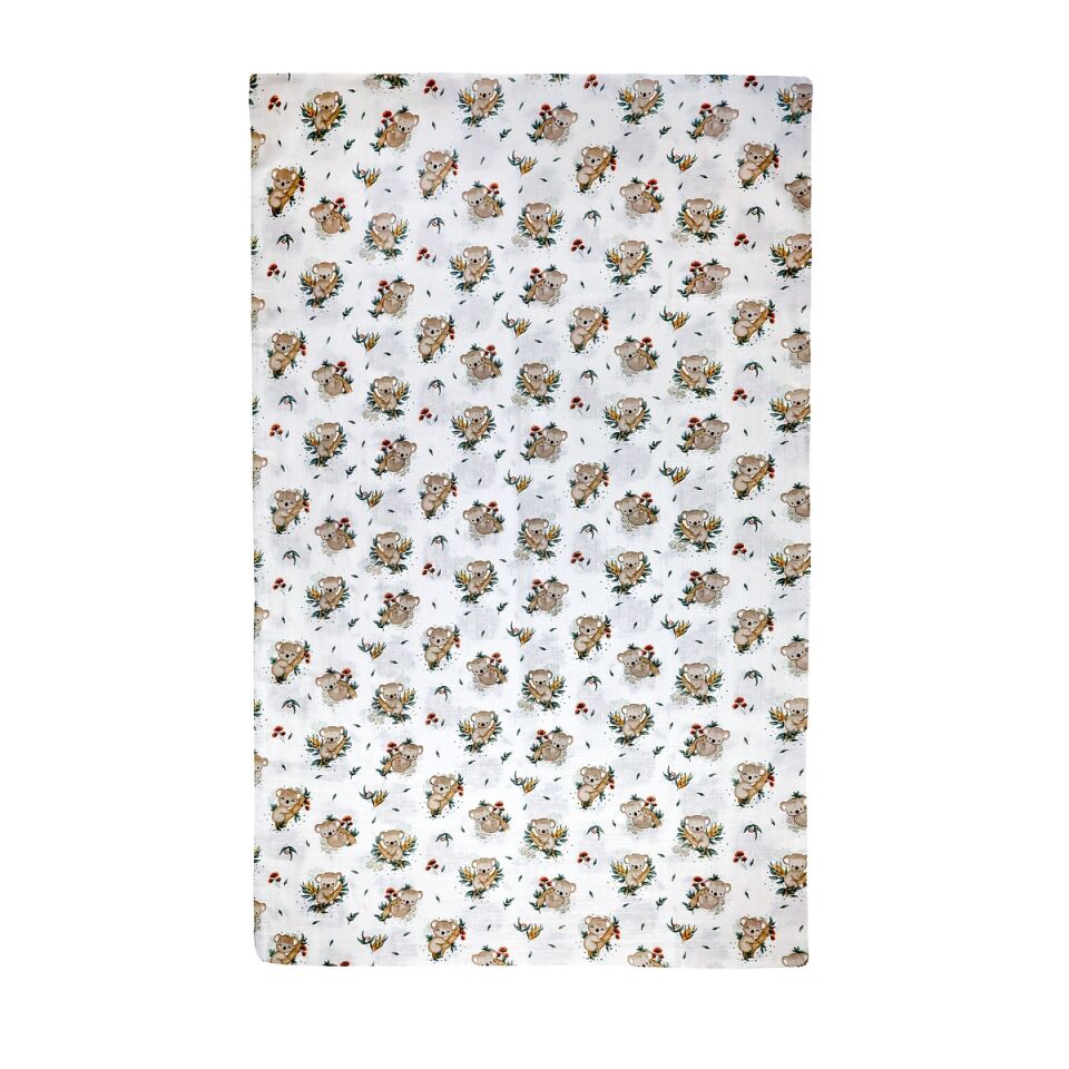 Çift Taraflı Müslin Battaniye 120x180 Minicik Koala Sevgisi