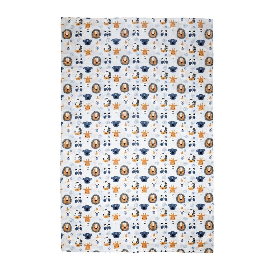 ÇiftTaraflı Müslin Battaniye 120x180 Minicik Safari Dostları