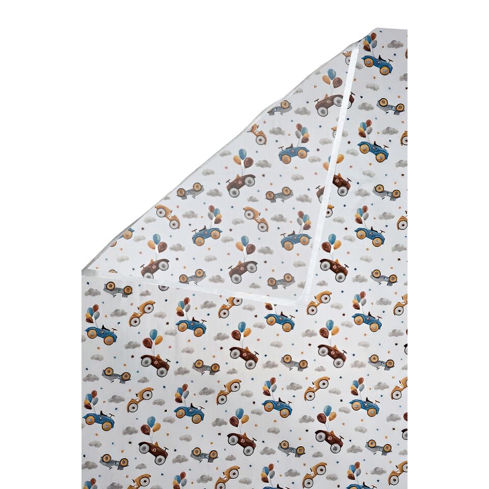 Çift Taraflı Müslin Battaniye 120x180 Minicik Uçan Arabalar