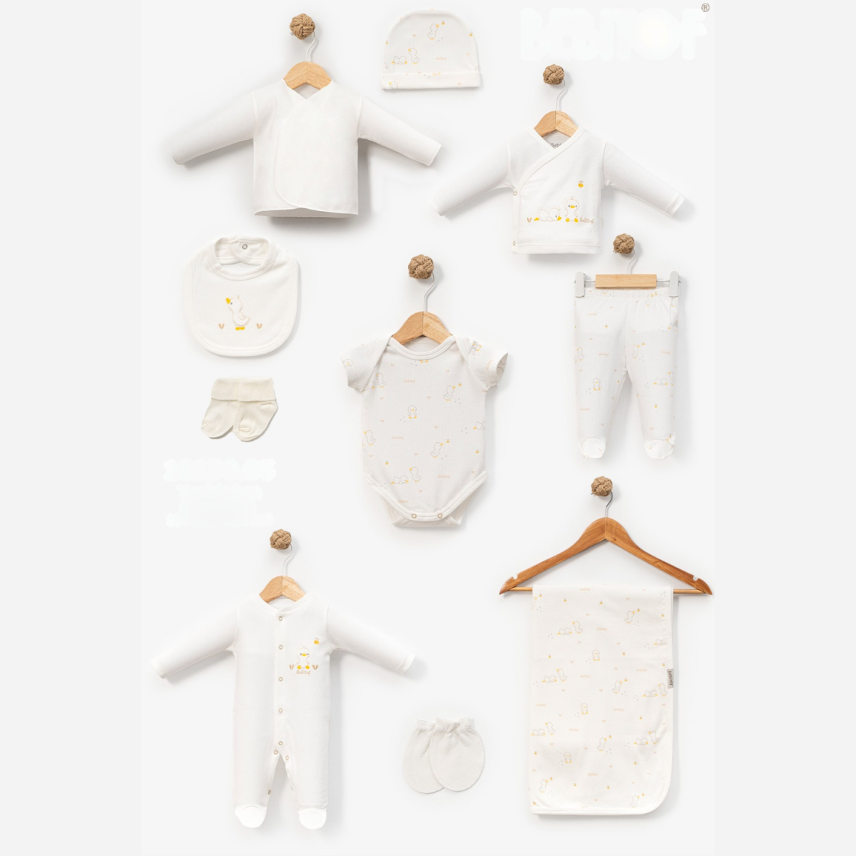 CİVCİV NAKIŞLI 10 PARÇA BEBE ZIBIN TAKIM